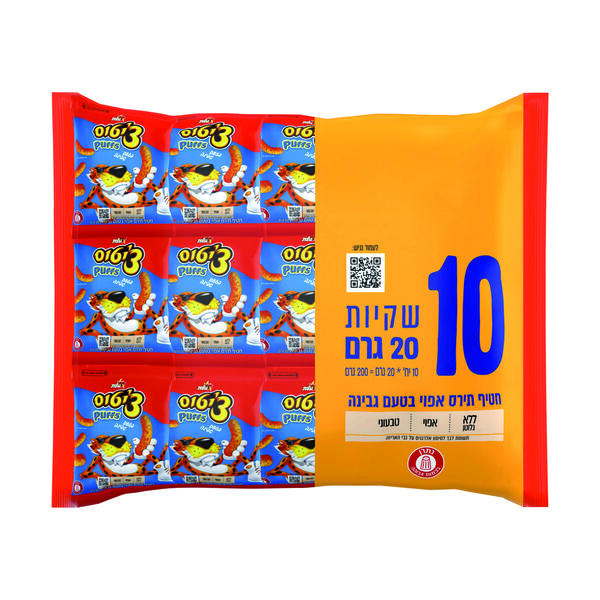 מארז צ''יטוס PUFFS בטעם גבינה 10 יחידות של 20 גרם