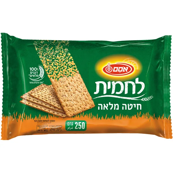 קרקר לחמית חיטה מלאה אסם