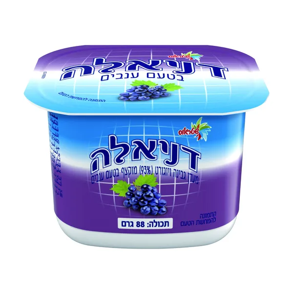 דניאלה מעדן גבינה מוקצף בטעם ענבים 5% שטראוס