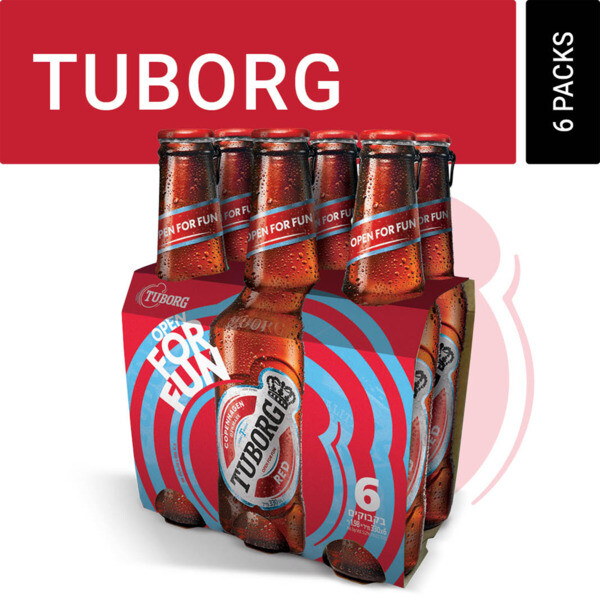 בירה טובורג רד שישייה 330 מ''''ל