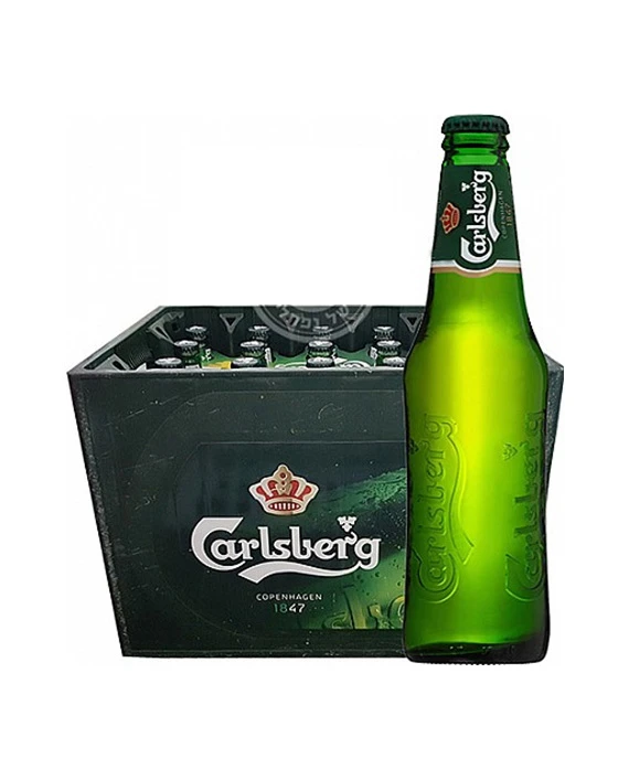 ארגז קרלסברג זכוכית חצי ליטר