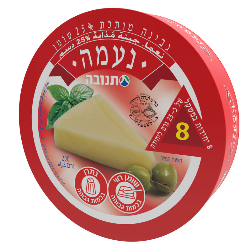 גבינה מותכת נעמה 25% שומן 200 ג''