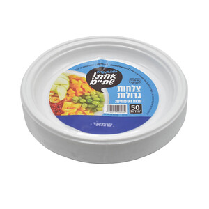 צלחות גדולות עבות במיוחד חד פעמיות ר.שמאי