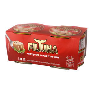 רביעיית נתחי טונה בהירה בשמן צמחי 158 גרם ליחידה