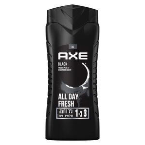 ג''ל רחצה אקס בלאק לגבר 400 מ״ל