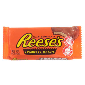 חטיף שוקולד במילוי חמאת בוטנים ריסס 42 גרם