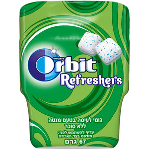 מסטיק אורביט רפרשרס בטעם מנטה ללא סוכר